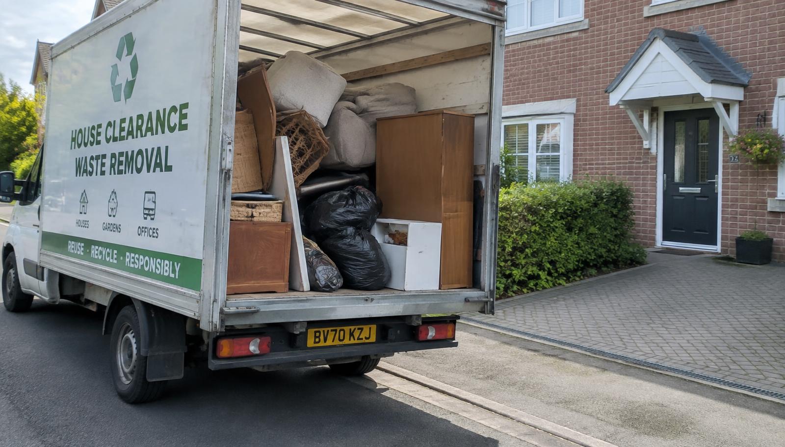 Waste removal vehicle used for domestic waste clearance
